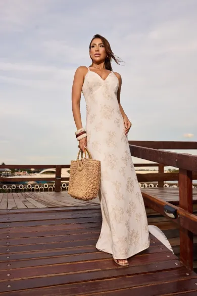 Vestido Resort Linen REF 4460
