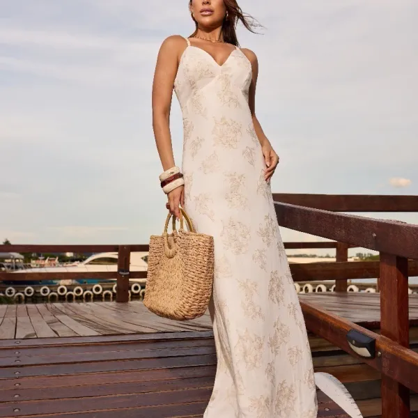 Vestido Resort Linen REF 4460