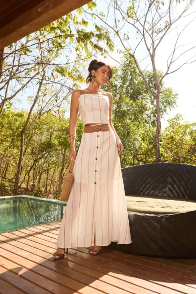 Cropped Listrado REF 4328